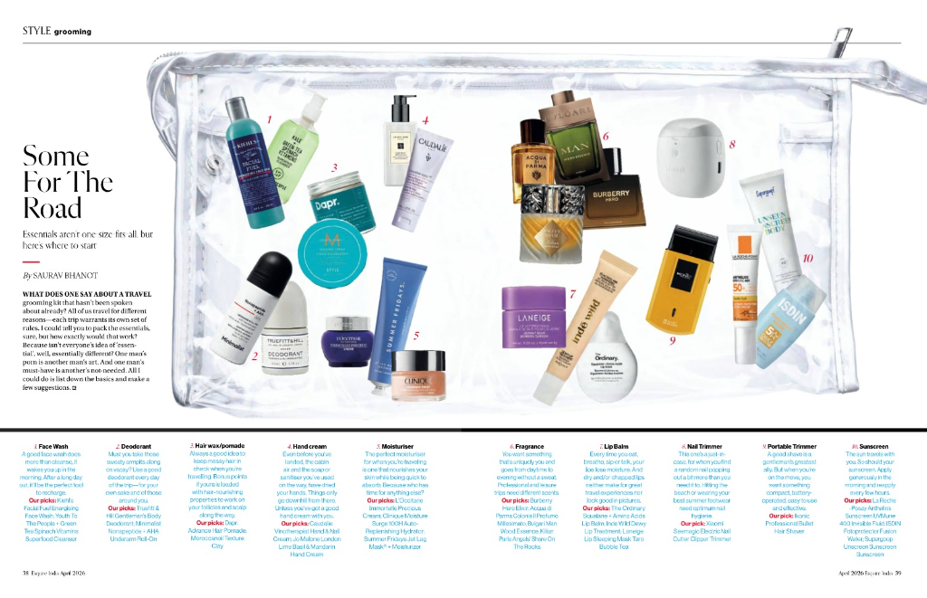 Esquire Travel Grooming Edit